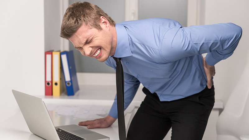 standing desk back pain